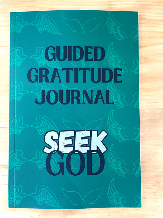 Green Guided Gratitude Journal Seek God