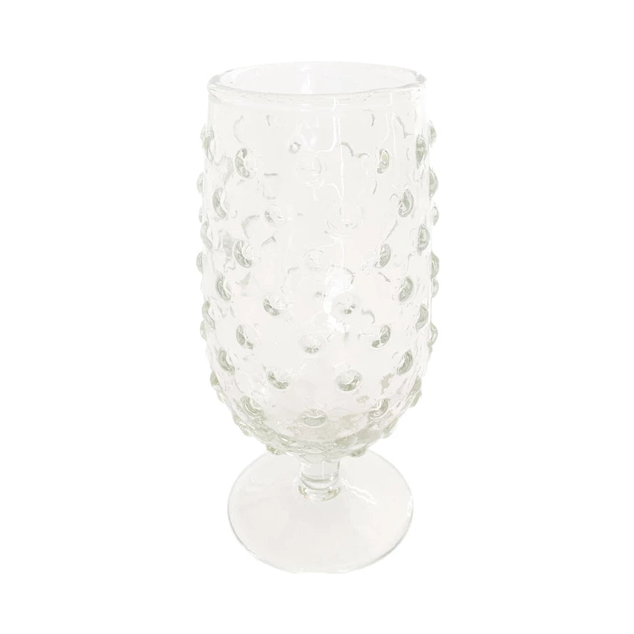 12 oz. Hobnail Stemmed Drinking Glass