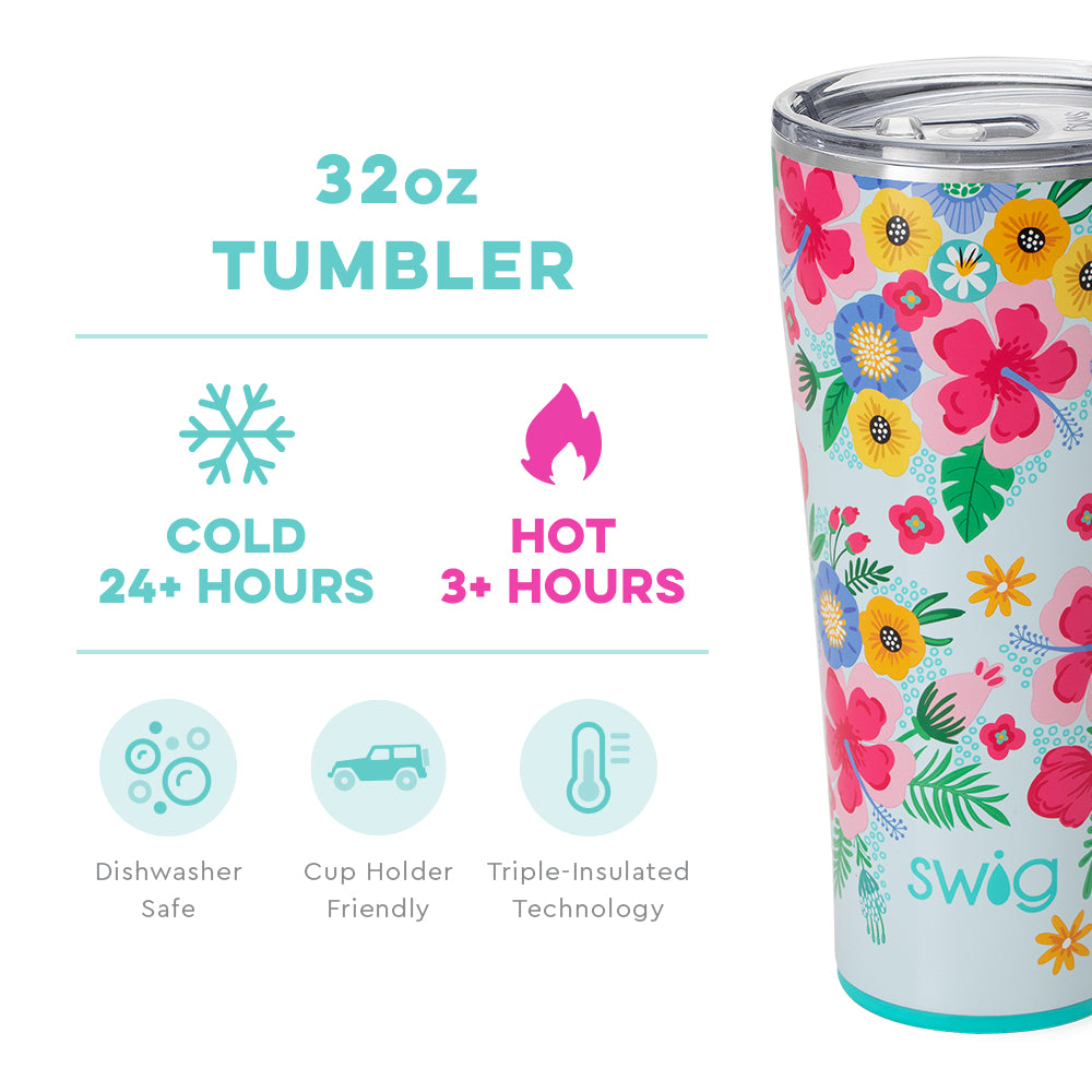 Island Bloom 32oz. Tumbler