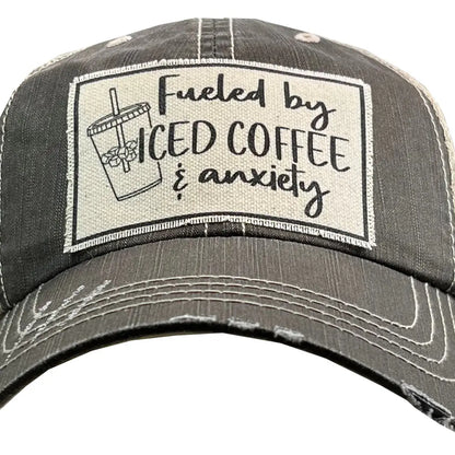 Fueled By Iced Coffee & Anxiety Trucker Hat