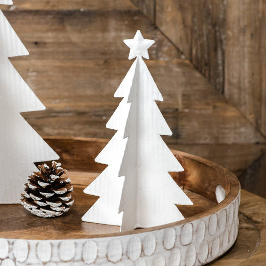 White Glitter Iron Tree