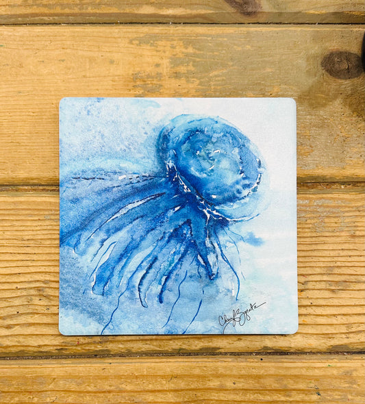 Jellyfish Ceramic Trivet 7 x 7