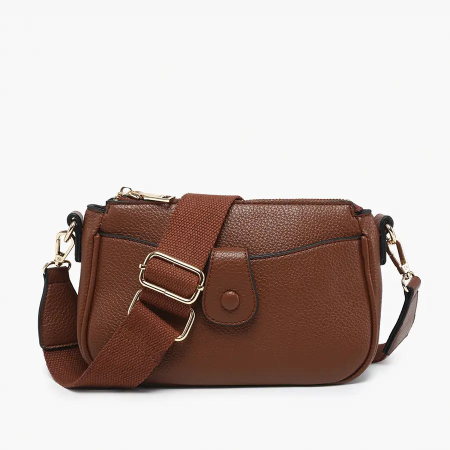 Kallie Snap Front Crossbody Bag by Jen & Co