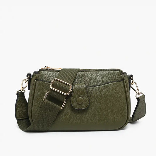 Kallie Snap Front Crossbody Bag by Jen & Co