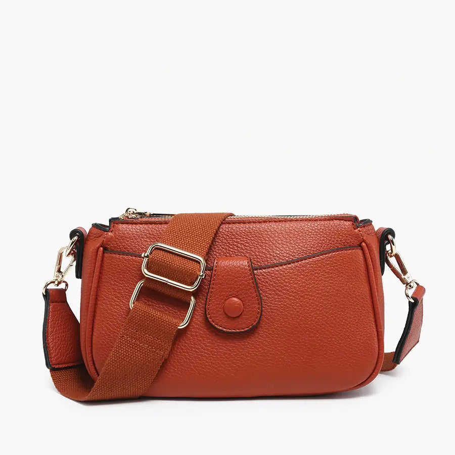 Kallie Snap Front Crossbody Bag by Jen & Co