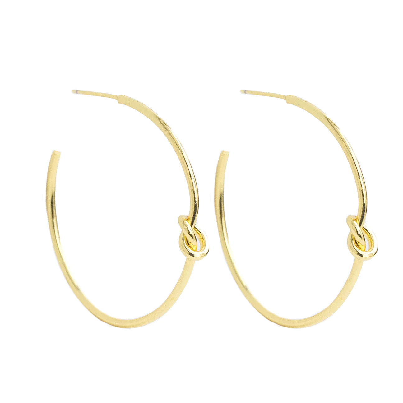 Gold Delicate Knot Hoop