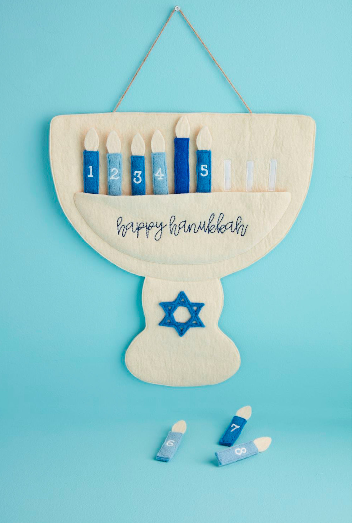 Menorah Countdown Hanger