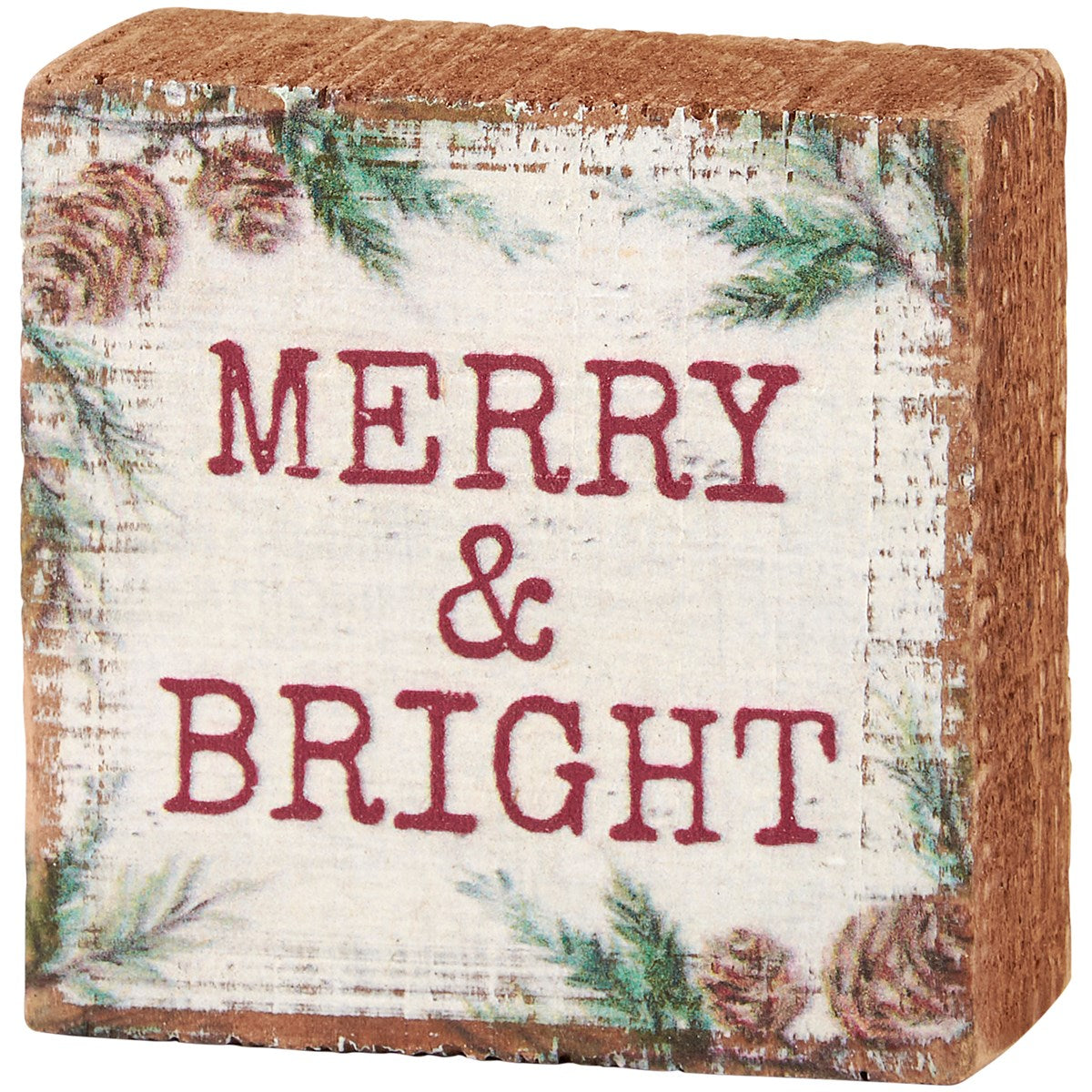 Merry & Bright Block Sign