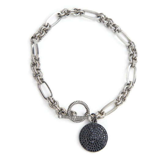 Round Midnight Vintage Toggle Bracelet