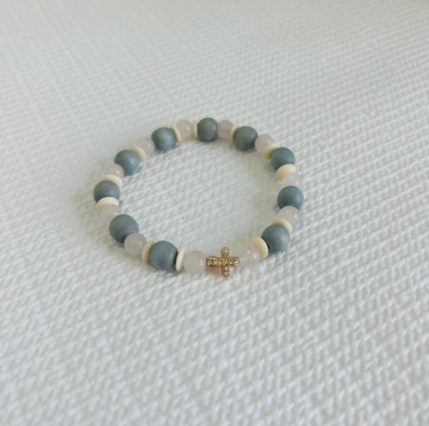 Mini CZ Cross Bracelet