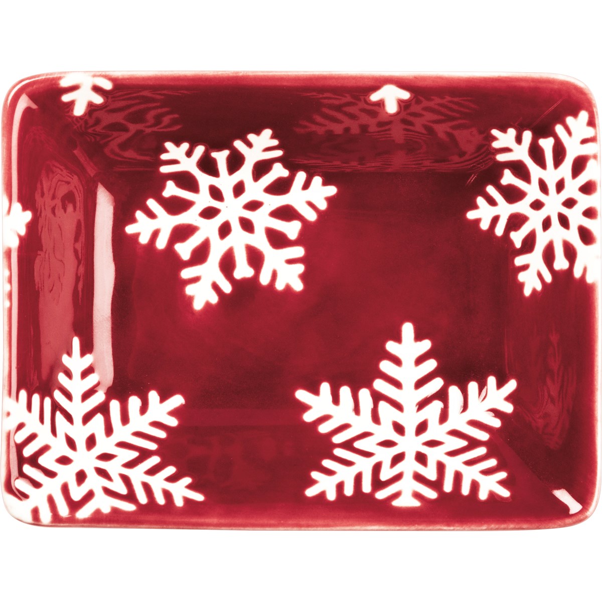 Mini Red Snowflake Tray