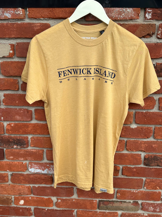 Mustard Burnwash Short Sleeve T-Shirt