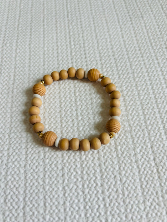 Natural & White Bracelet