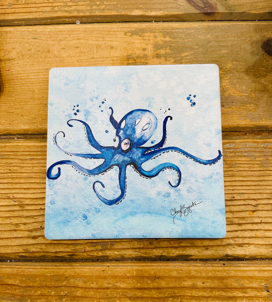 Octopus Ceramic Trivet 7 x 7