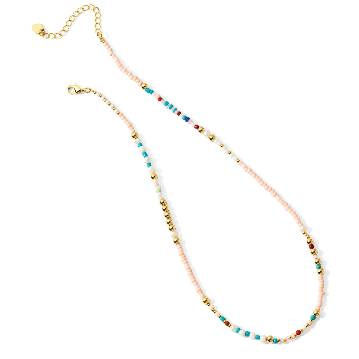 Pearl Accented Seed Bead Necklace