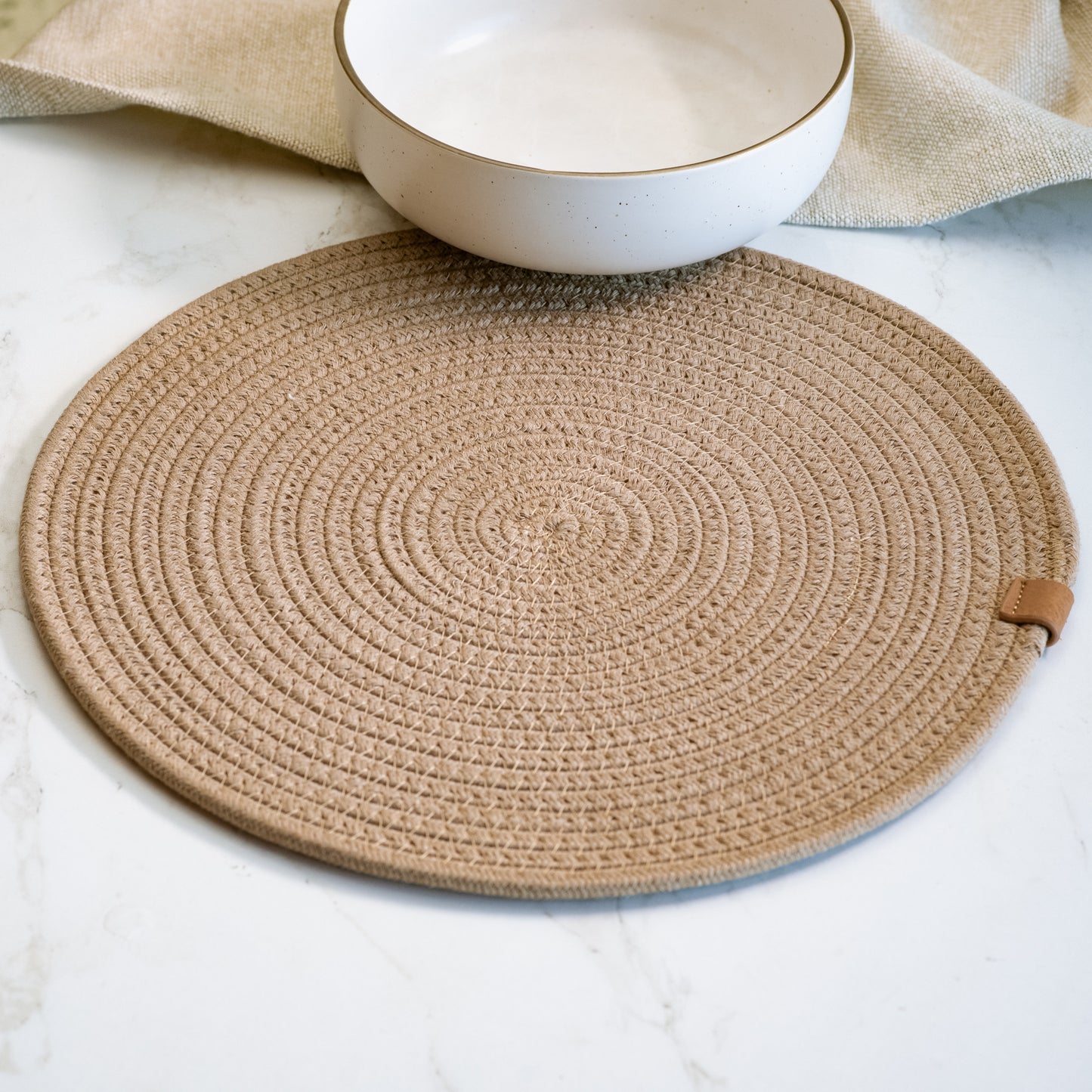 13" Sand Round Placemat