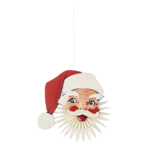 Santa Fan Ornament