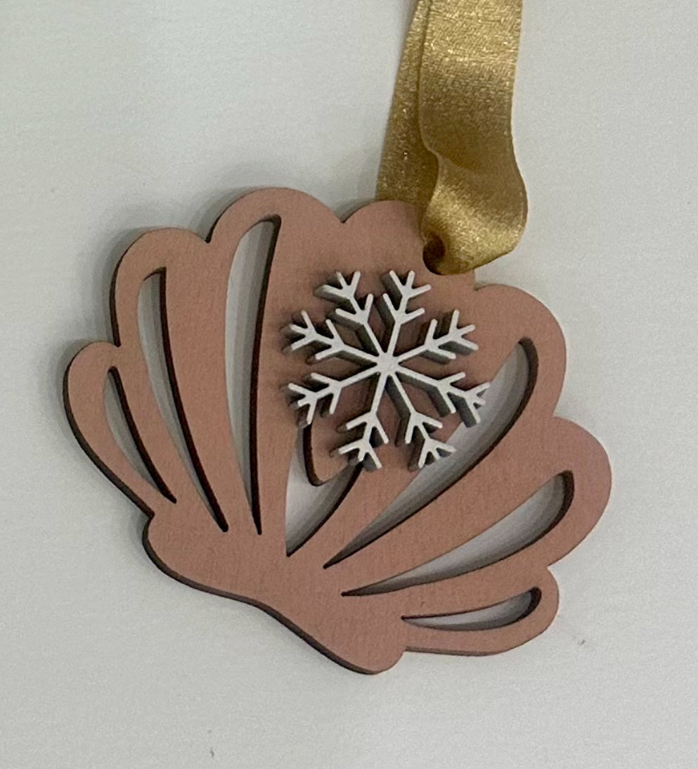 Sea Life Snowflake Ornaments (Ribbons Vary)