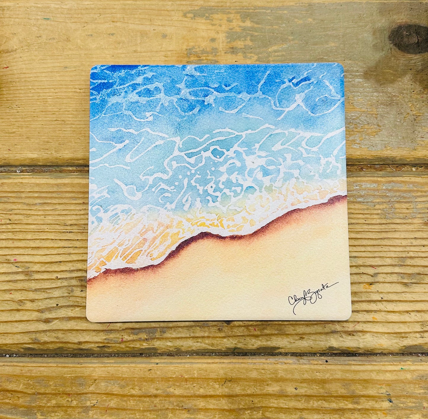 Shoreline Ceramic Trivet 7 x 7