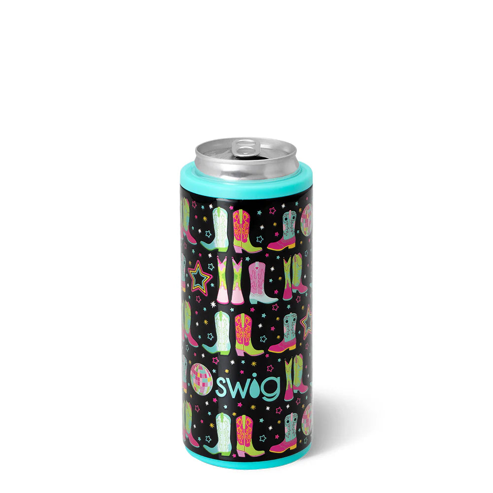 Disco Cowgirl Skinny Can Cooler