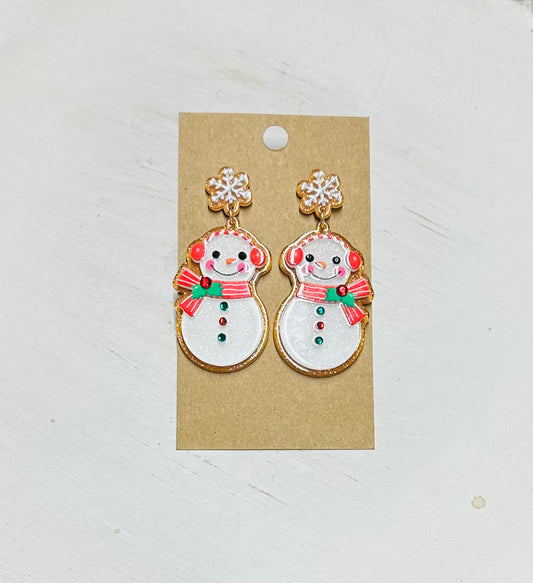 Snowman Earrings