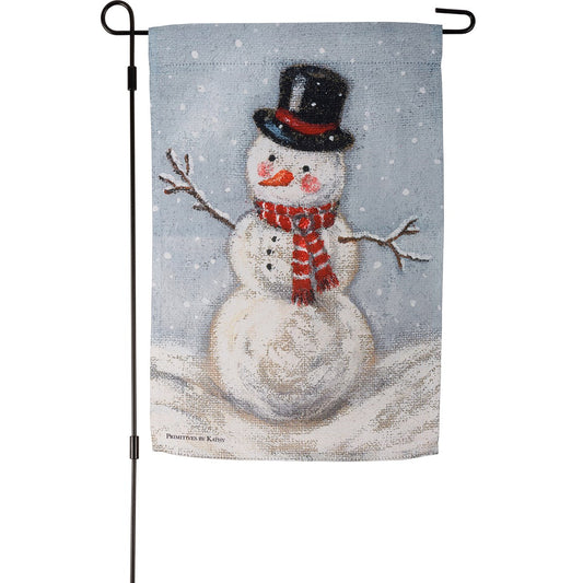 Snowman Garden Flag