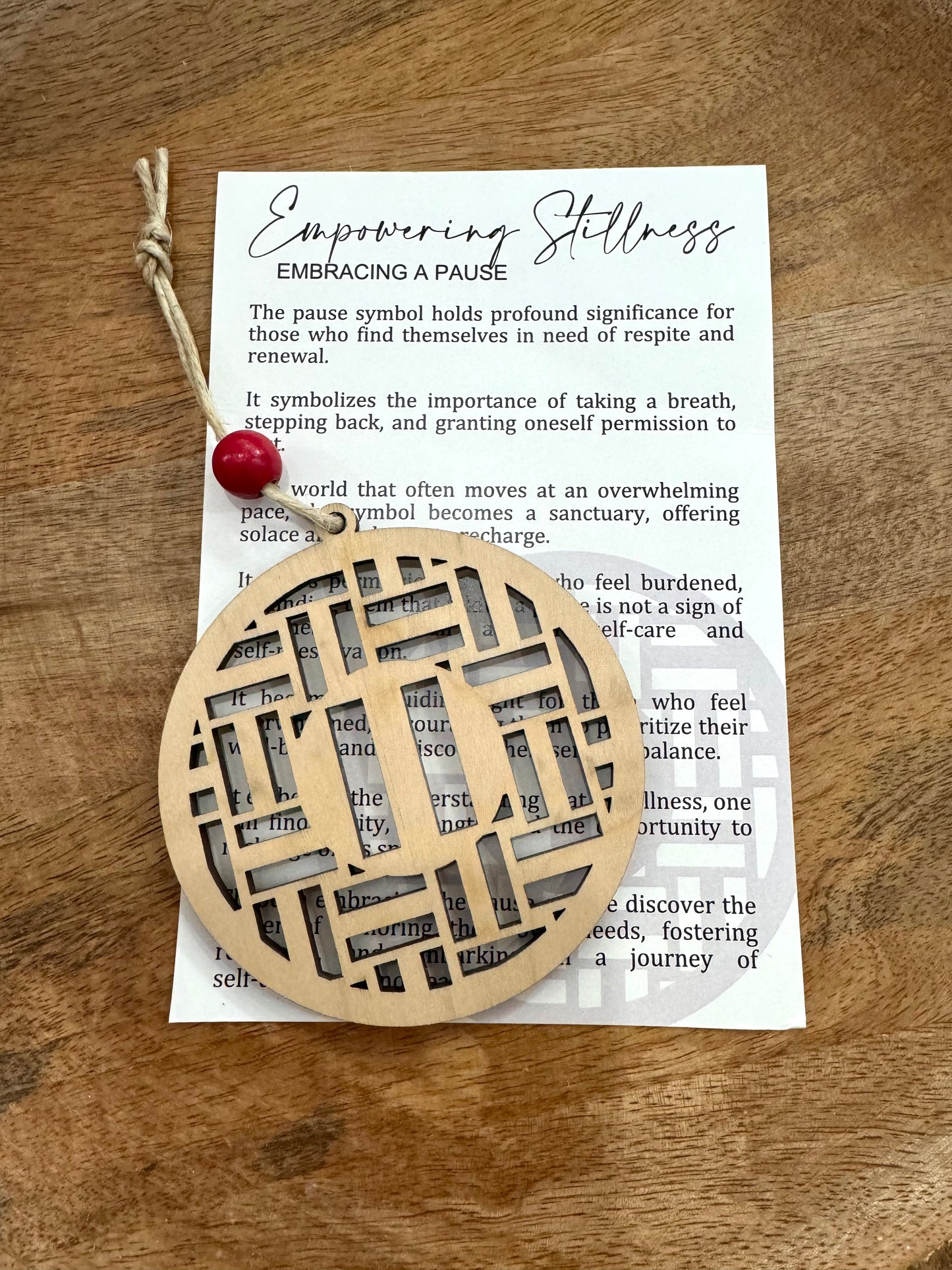 Empowering Stillness Story Card (Beads Vary)