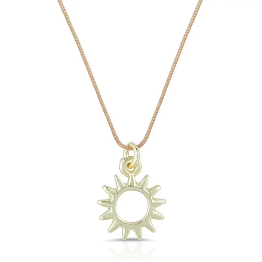 Gold Sunshine Corded Necklace