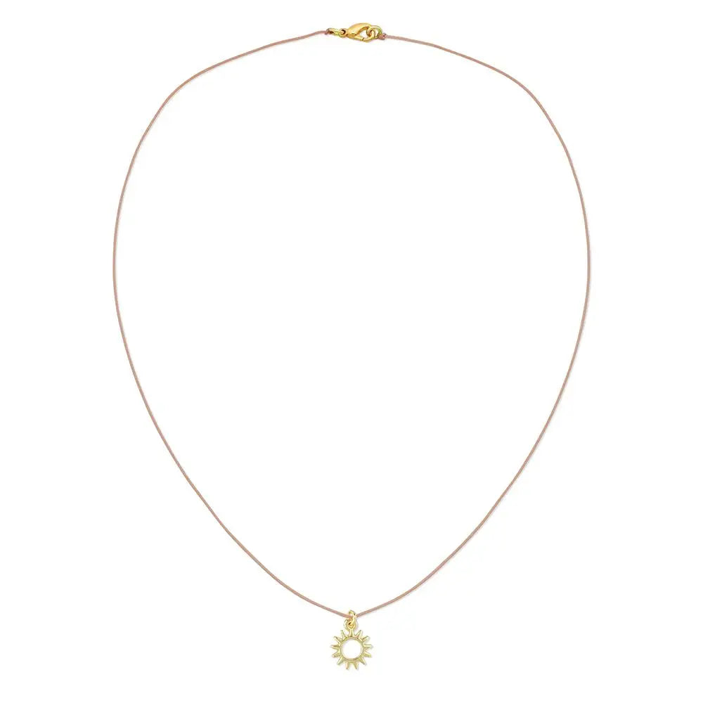 Gold Sunshine Corded Necklace
