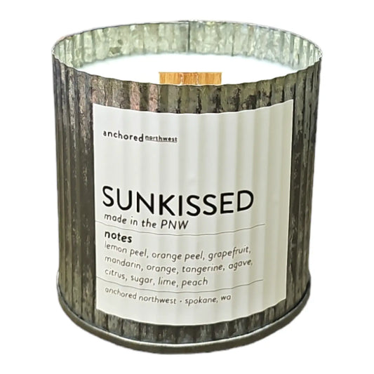 Sunkissed Rustic Vintage Farmhouse Wood Wick Candle