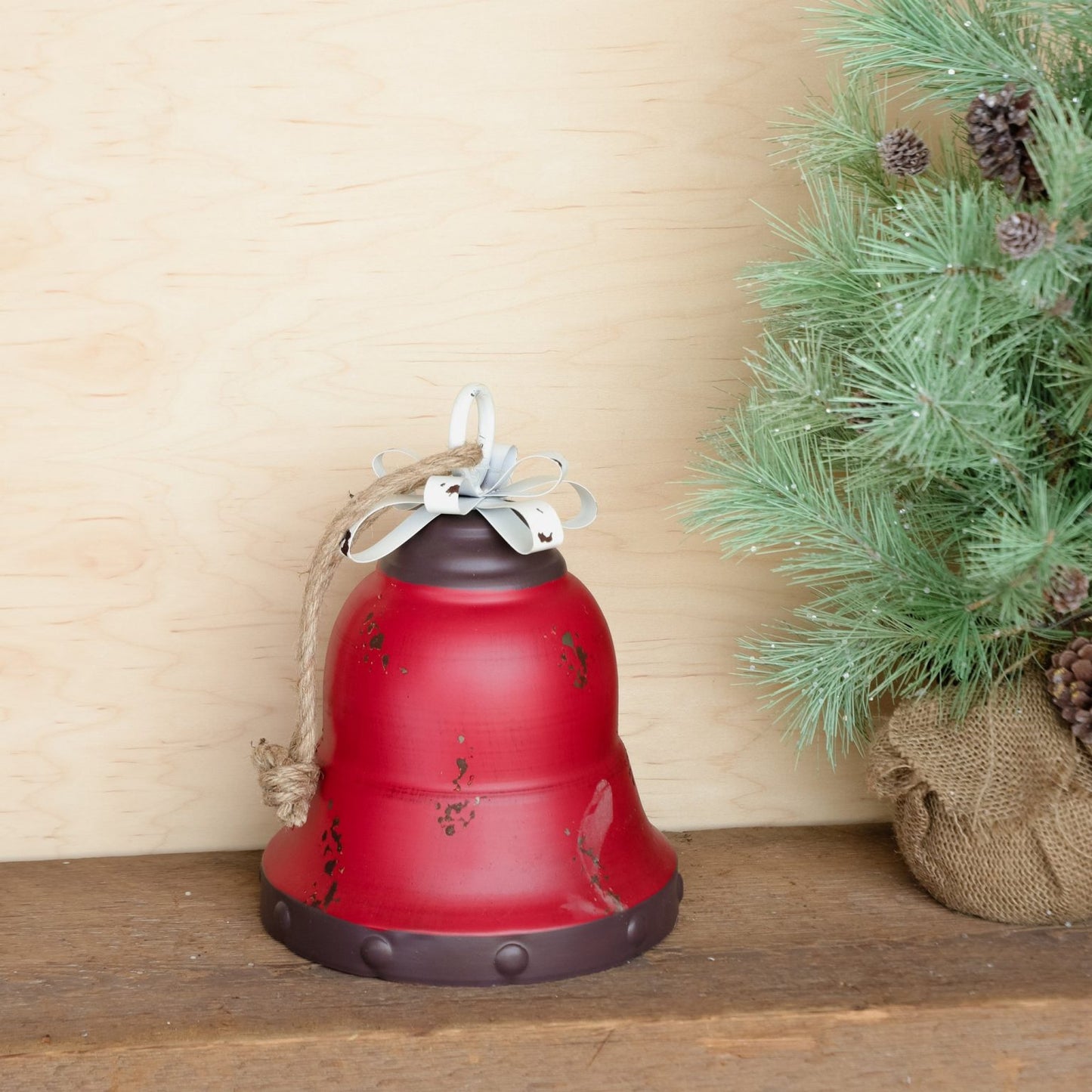 12" Red Tin Bell