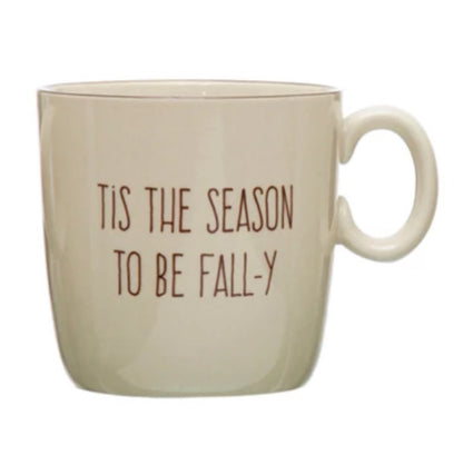 16 Oz Stoneware Fall Mug