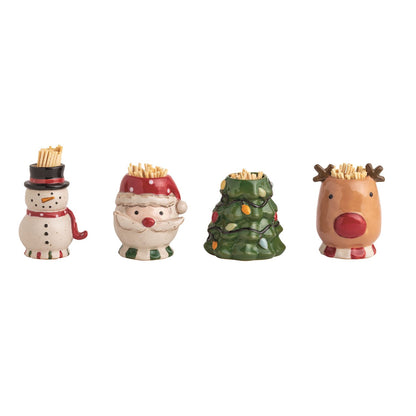 Farm Christmas Toothpick Holders