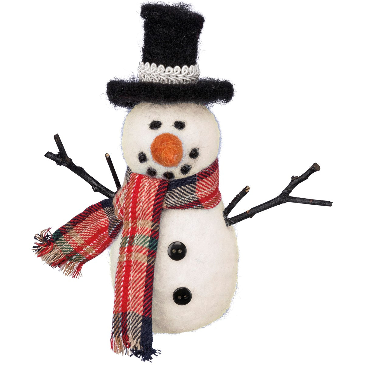 Top Hat Snowman Felt Critter