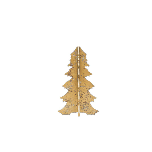 9-1/4" Round x 15-1/2"H MDF Interlocking Laser Cut Tree, KD