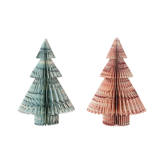 Printed Paper Folding Honeycomb Tree w/ Berry Pattern, 2 Colors ©