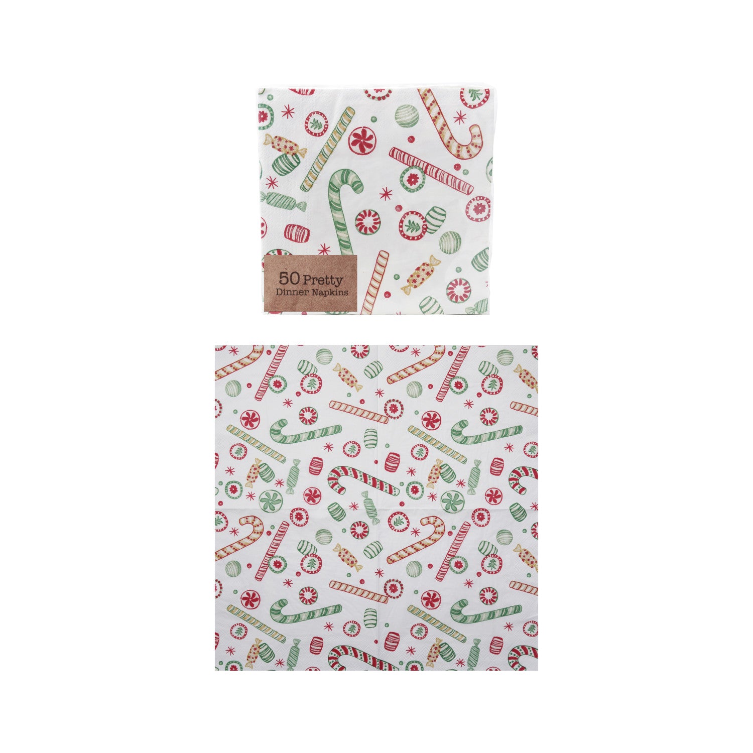 Paper Napkins with Holiday Pattern (Contains 50 Folded Pieces) ©
