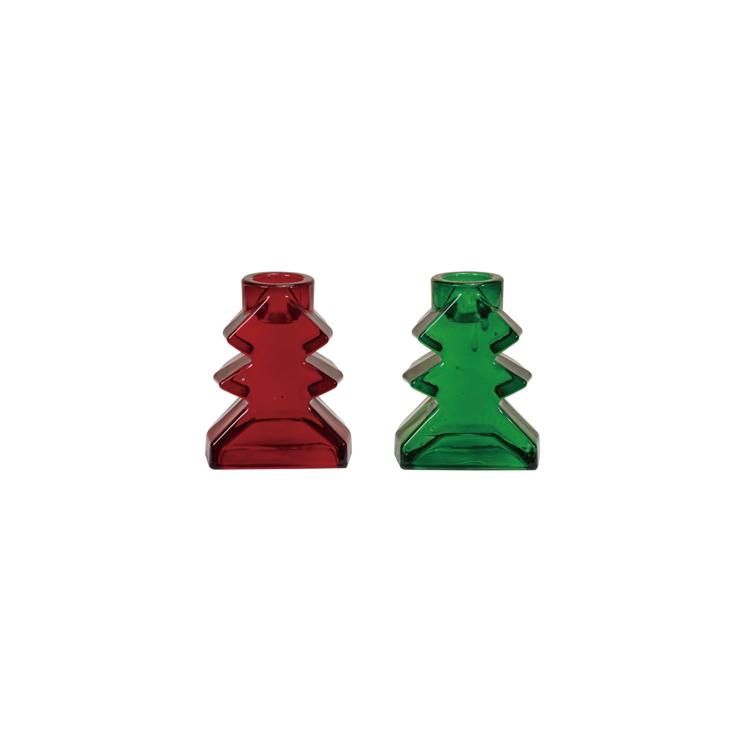 Glass Tree Shaped Taper Holder