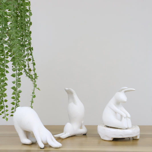 Resin Yoga Pose Bunnies
